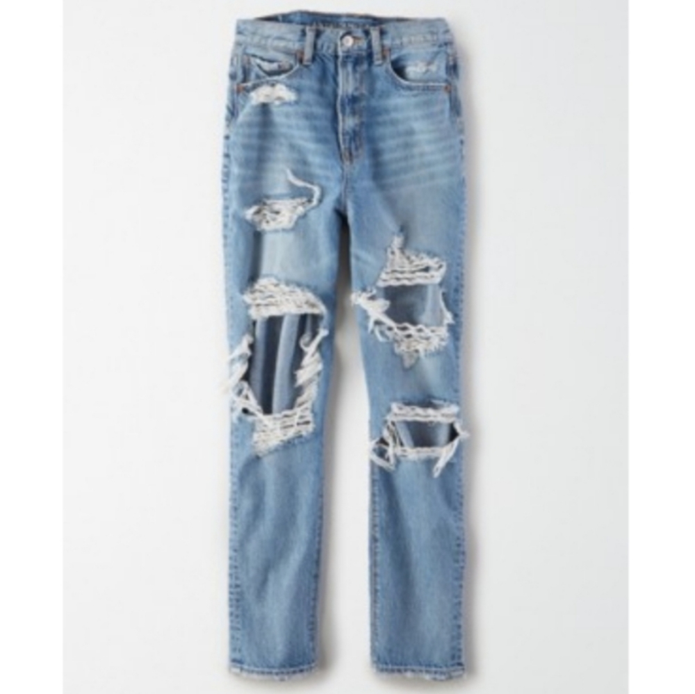 AE High Waist Mom Jeans 4XS